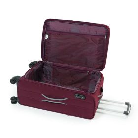    Kabínový kufor Gabol Zambia mäkkostenný, Wizzair, Ryanair bordový 55 cm