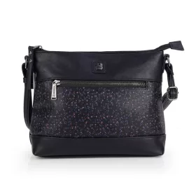  Čierna dámska kabelka Gabol Anni, taška cez rameno