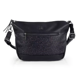  Čierna dámska kabelka Gabol Anni, taška cez rameno