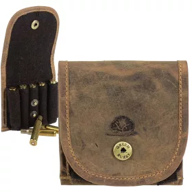    Pánsky kožený oblúkový držiak na lovecké náboje Greenburry