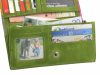  Dámska kožená peňaženka Greenburry Feng Shui harmony, zelená