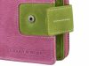  Malá dámska kožená peňaženka Greenburry, fialovo-zelená