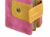  Dámska kožená peňaženka Greenburry, fialovo-žltá