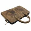  Starožitná kožená taška na notebook Giorgio Carelli, bočná taška