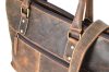  Giorgio Carelli: starožitný, opotrebovaný efekt, sťahovacia kožená taška cez rameno, taška na notebook 41 cm