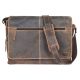  Giorgio Carelli: Veľká sťahovacia kožená bočná taška, taška na notebook 43 cm
