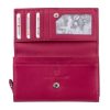  Dámska saténová purpurová kožená peňaženka Giorgio Carelli