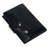  Čierny kožený držiak na karty Giorgio Carelli s RFID ochranou