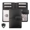 Dámska čierna kožená crossbody peňaženka Giorgio Carelli s RFID ochranou