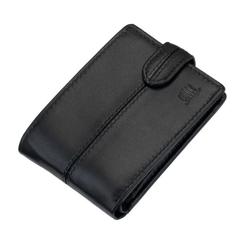  Kožená crossbody peňaženka Giorgio Carelli fefi čierna s RFID ochranou