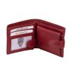 Dámska crossbody peňaženka z červenej kože Giorgio Carelli s RFID ochranou
