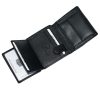  Čierny kožený držiak na karty Giorgio Carelli, peňaženka s RFID ochranou