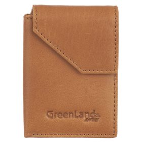    Kožený držiak na karty GreenLand Nature s RFID ochranou 7 x 9,5 cm