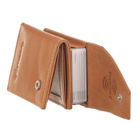    Kožený držiak na karty GreenLand Nature s RFID ochranou 7 x 9,5 cm