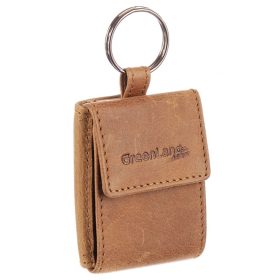    Mini kožená peňaženka GreenLand Light-Nature s krúžkom na kľúče 5,5 x 7,5 cm