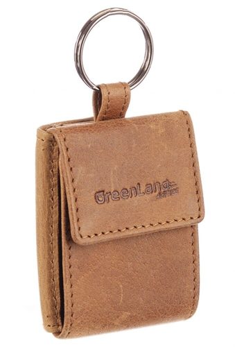  Mini kožená peňaženka GreenLand Light-Nature s krúžkom na kľúče 5,5 x 7,5 cm