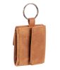  Mini kožená peňaženka GreenLand Light-Nature s krúžkom na kľúče 5,5 x 7,5 cm
