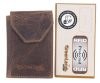  Mini kožená peňaženka GreenLand Nature s RFID ochranou 10 x 9,5 cm