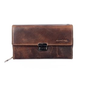    Kožená peňaženka GreenLand Montana, aktovka s RFID ochranou 17 x 9,5 cm