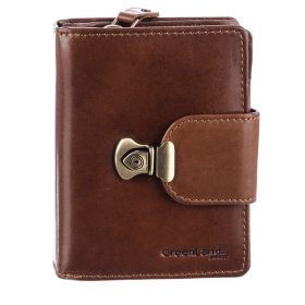   Mini kožená peňaženka GreenLand Nature s RFID ochranou 10 x 9,5 cm