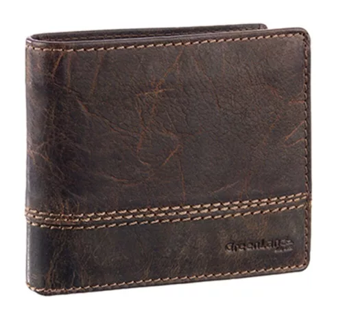  Kožená peňaženka GreenLand Classic s RFID ochranou 12,5 x 10,5 cm