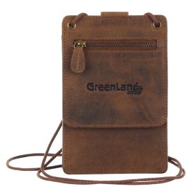    Mini kožená peňaženka GreenLand Nature s RFID ochranou 10 x 9,5 cm