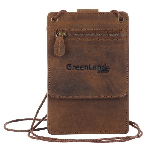  Mini kožená peňaženka GreenLand Nature s RFID ochranou 10 x 9,5 cm