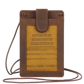    Mini kožená peňaženka GreenLand Nature s RFID ochranou 10 x 9,5 cm