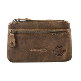    Mini kožená peňaženka GreenLand Nature s RFID ochranou 10 x 9,5 cm