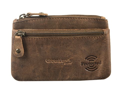  Mini kožená peňaženka GreenLand Nature s RFID ochranou 10 x 9,5 cm