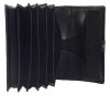  Kožená peňaženka GreenLand čierna, aktovka s RFID ochranou 18 x 10 cm