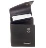  Čierny kožený držiak na karty GreenLand s RFID ochranou 7 x 9,5 cm