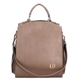    Karen Oliwia čierno-grafitová dámska vláknitá kožená kabelka, taška cez rameno