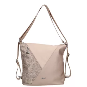    Karen Oliwia čierno-grafitová dámska vláknitá kožená kabelka, taška cez rameno