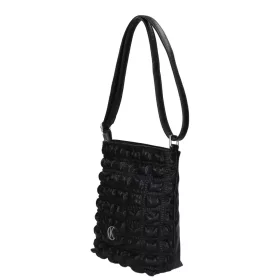    Karen Salomé čierna, dámska taška cez rameno z vláknitej kože, bočná taška