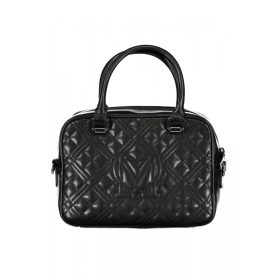    Dámska čierna kabelka Love Moschino, taška cez rameno 25 x 18 x 9 cm