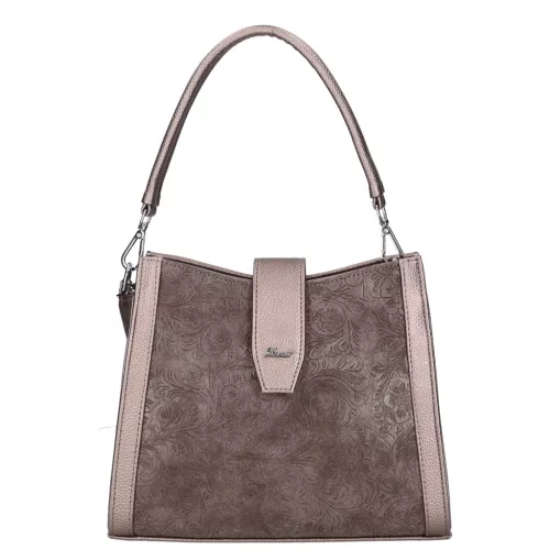  Karen Lena čierna, dámska kabelka z vláknitej kože, taška cez rameno