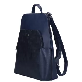    Karen Oliwia čierno-grafitová dámska vláknitá kožená kabelka, taška cez rameno