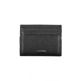    Calvin Klein čierna pánska kožená peňaženka 10 x 7,5 x 1 cm