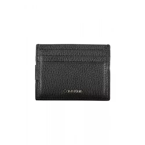  Calvin Klein čierna pánska kožená peňaženka 10 x 7,5 x 1 cm