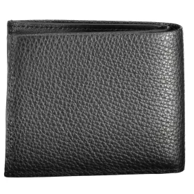    Čierna kožená peňaženka Calvin Klein, pánska RFID 11 x 10 cm