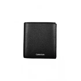    Calvin Klein čierna pánska kožená peňaženka 11 x 10 x 2 cm