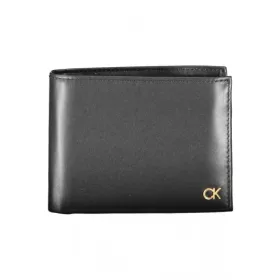    Calvin Klein čierna pánska kožená peňaženka 13 x 10 x 2 cm