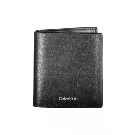    Calvin Klein čierna pánska kožená peňaženka 11 x 10 x 3 cm