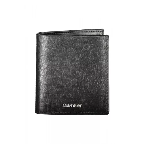  Calvin Klein čierna pánska kožená peňaženka 11 x 10 x 3 cm