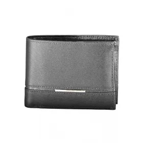    Calvin Klein čierna pánska kožená peňaženka 13 x 10 x 2 cm
