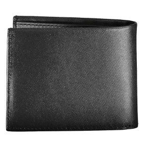    Čierna kožená peňaženka Calvin Klein, pánska RFID 11 x 9 cm