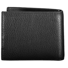    Čierna kožená peňaženka Calvin Klein, pánska RFID 12 x 9 cm