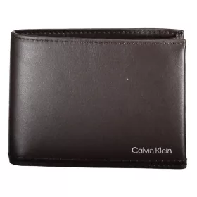    Kožená peňaženka Calvin Klein hnedá, pánska RFID 13 x 10 cm