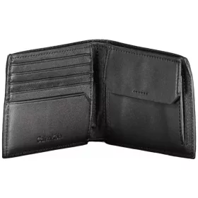    Čierna kožená peňaženka Calvin Klein, pánska RFID 11 x 10 cm